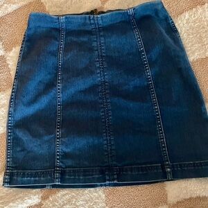 Free People Indigo Mini Skirt